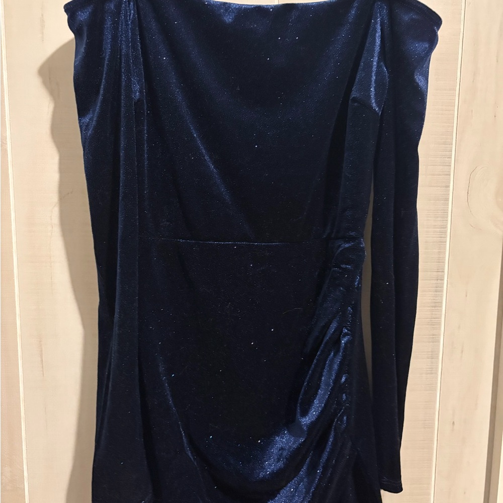 Windsor Blue One Shoulder Bodycon Cocktail Dress